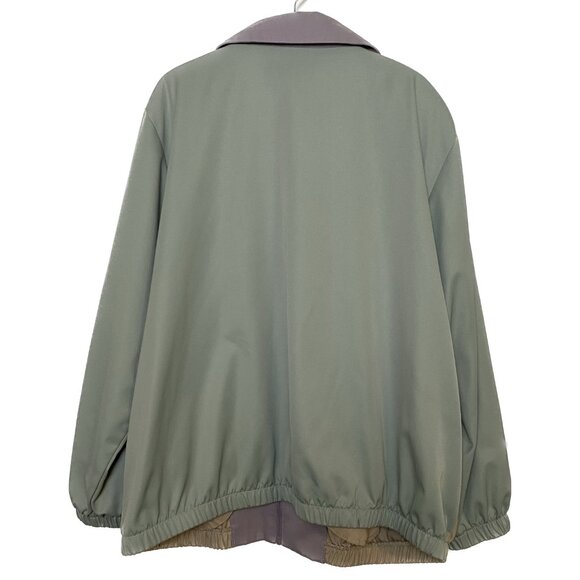 Vintage Jacket Women XL 22W Tan Pastels 90s Floral Embroidery Cottagecore Spring - Picture 2 of 16